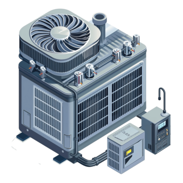 HVAC Cooling System Illustration